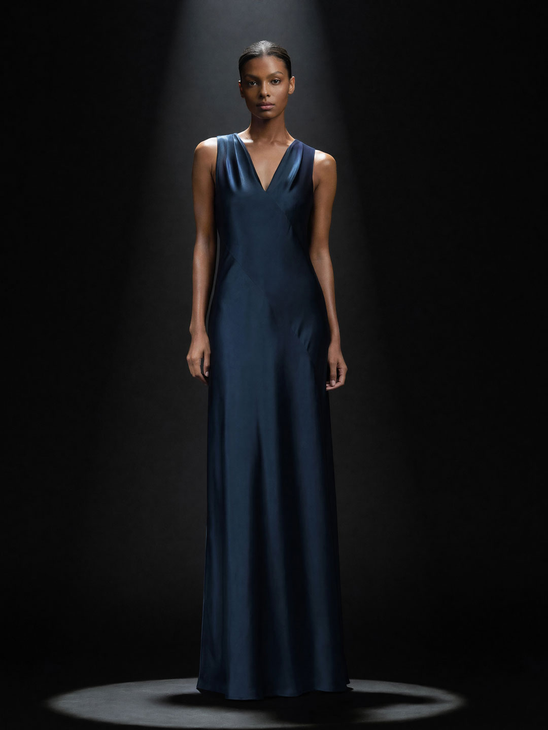 Dark blue festive dress